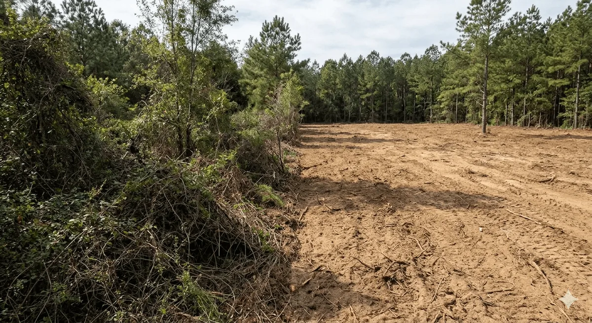 Brush clearing in Jones County GA